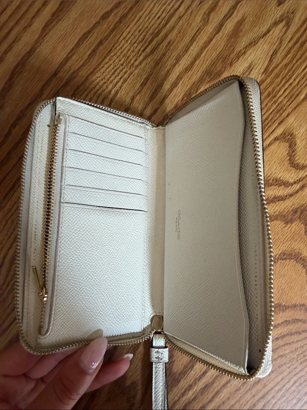 Coach pebbled leather